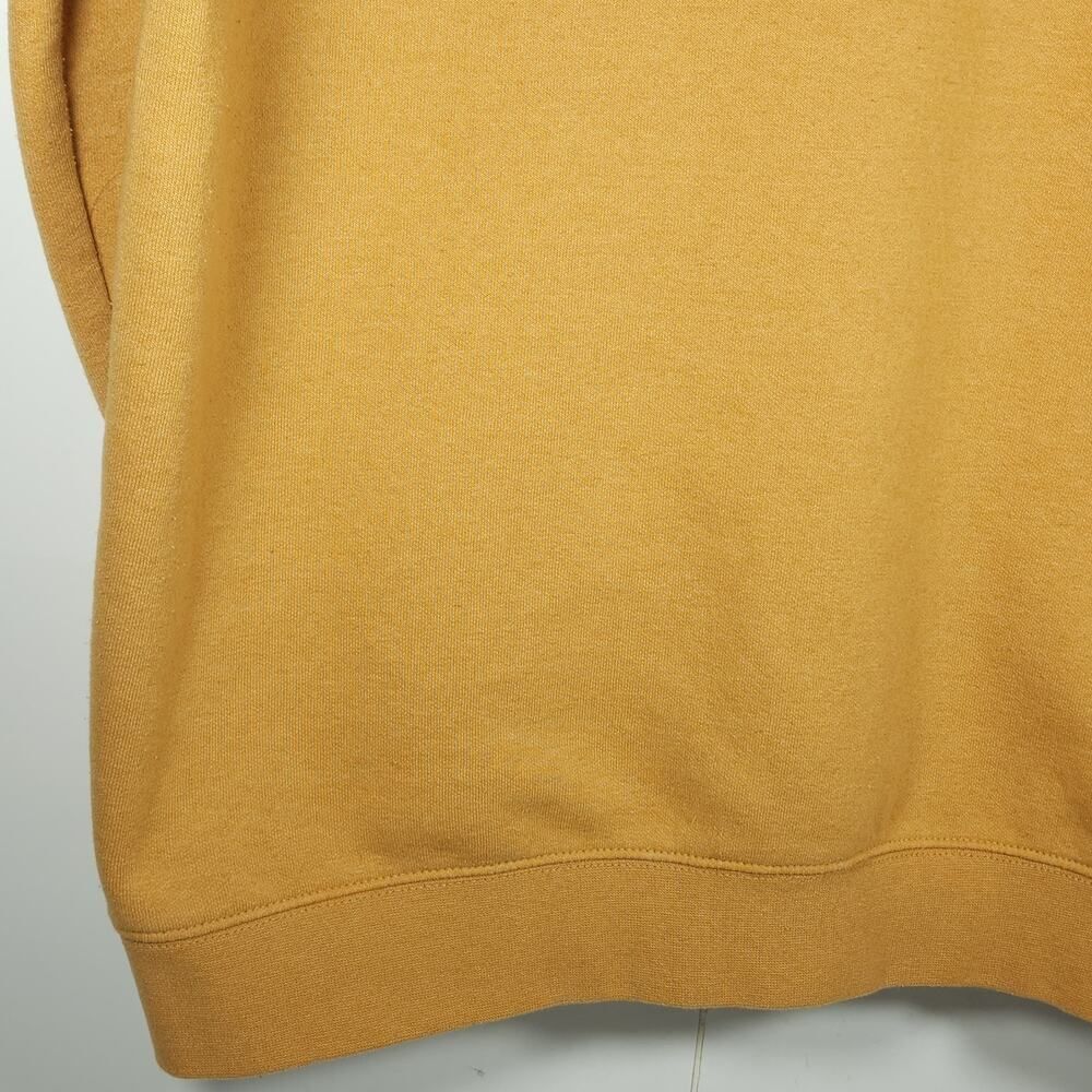 Carhartt Men's Sz Large Mustard Crew Neck Thick Loose Workwear Pullover Sweater - Picture 13 of 14